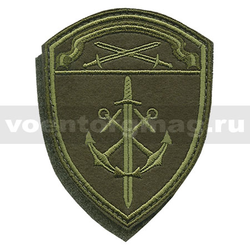 Нашивка Росгвардия Северо-Западный ВО (Морские в/ч) полевой на липучке, вышитая