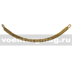 Филигрань металлизированная, плетеная одинарным шнуром, ширина 1,5 см (золотистого цвета)