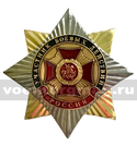 Значок Орден-звезда Участник боевых действий (с накладкой)