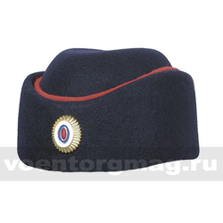Шляпа фетровая (берет) форменная женская Полиция (с кокардой)