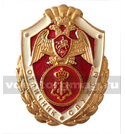Значок Росгвардии - Отличник службы в организациях вневедомственной охраны (латунь)