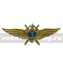 Значок Классность ВВС нового образца, 3 класс (голубой щит, серебряная звезда, мечи)