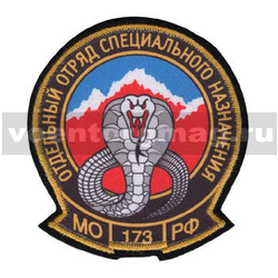Нашивка шелкография 173 отдельный отряд спецназ МО РФ