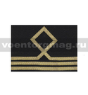 Нарукавный знак различия Морского флота (черный), 3 категория (пара)