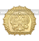 Эмблема петличная Кадетский корпус (КК), золотистая, металл (пара)