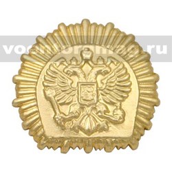 Эмблема петличная Кадетский корпус (КК), золотистая, металл (пара)