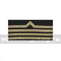 Нарукавный знак различия Речного флота (черный), 4 категория (пара)