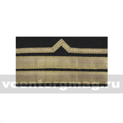 Нарукавный знак различия Речного флота (черный), 7 категория (пара)