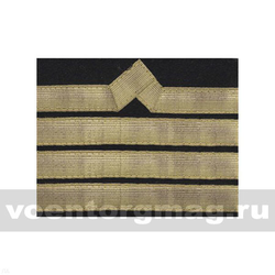 Нарукавный знак различия Речного флота (черный), 9 категория (пара)