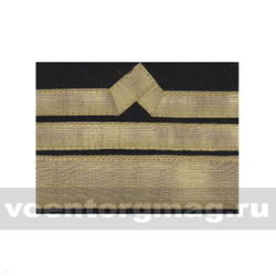 Нарукавный знак различия Речного флота (черный), 12 категория (пара)