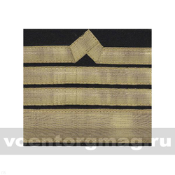 Нарукавный знак различия Речного флота (черный), 14 категория (пара)