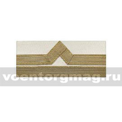 Нарукавный знак различия Речного флота (белый, рубашка), 6 категория (пара)
