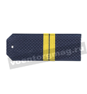 Погоны синие с нашитым желтым шелковым галуном (младший сержант) на пластике (пара)