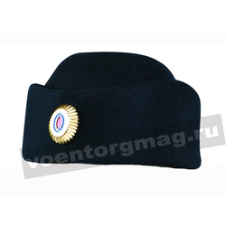 Шляпа фетровая (берет) форменная женская Полиция (с металлической кокардой) ТУ 2020 г