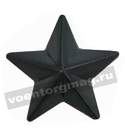 Звезда на погоны 20 мм черная (пластик)