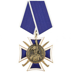 Медаль Матвей Платов (синий крест с накладками)