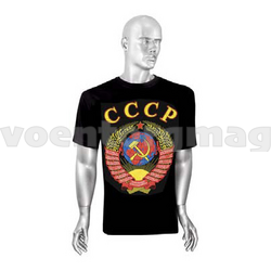 Футболка черная СССР (краска)