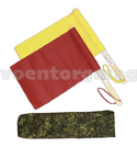 Флажок сигнальный (2 шт) в чехле, красный и желтый