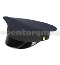 Фуражка простая Полиция нового образца (ткань габардин иссине-черного цвета) к костюму офисному