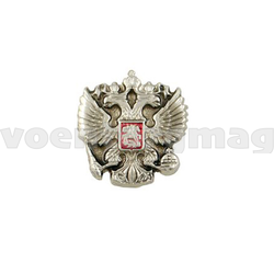 Значок Орел РФ (серебристый фон), малый (на пимсе)