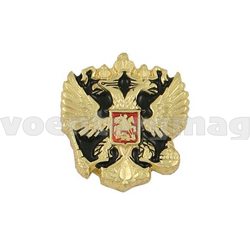 Значок Орел РФ (черный фон), малый (на пимсе)