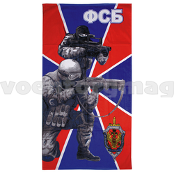 Полотенце махрово-велюровое ФСБ (75x150см)
