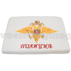 Полотенце вафельное двойное вышитое Полиция