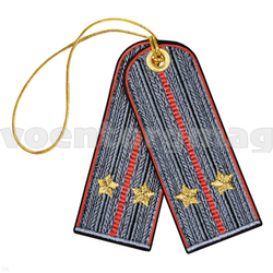 Брелок вышитый Погончики Милиция, лейтенант