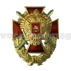 Значок Красный крест с орлом РФ и мечами