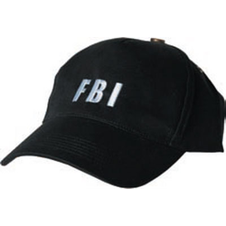 Бейсболка черная вышитая FBI