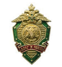 Значок Зеленый щит Долг и Честь, эмблема ПВ
