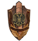 Значок Заслуженный пограничник РФ, горячая эмаль