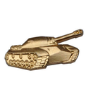 Эмблема петличная Танковые войска, нового образца, золотая, металл (1шт. Правая)