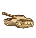 Эмблема петличная Танковые войска, нового образца, золотая, металл (1шт. Левая)