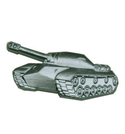 Эмблема петличная Танковые войска, нового образца, защитная, металл (1шт. Левая)