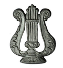 Эмблема петличная Военно-оркестровая служба, нового образца, защитная, металл (пара)
