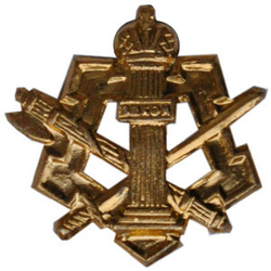 Эмблема петличная ФСИН, золотая, металл (пара)