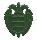 Эмблема петличная ФСО, старого образца, защитная, металл (пара)