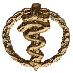 Эмблема петличная ФСКН, золотая, металл (1шт. Левая)