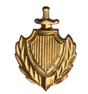 Эмблема петличная МВД, золотая, металл (пара)