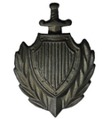 Эмблема петличная МВД, защитная, металл (пара)