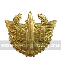 Эмблема петличная Войска ПВО, старого образца, золотая, металл (пара)