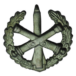 Эмблема петличная РВиА, старого образца, защитная, металл (пара)