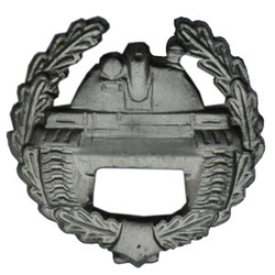 Эмблема петличная Танковые войска, старого образца, защитная, металл (пара)