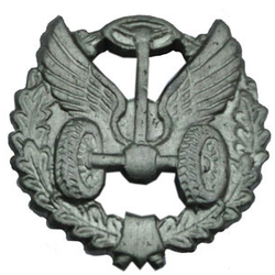 Эмблема петличная Автомобильные войска, старого образца, защитная, металл (пара)