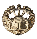 Эмблема петличная Инженерные войска, старого образца, золотая, металл (пара)