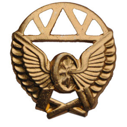 Эмблема петличная Железнодорожные войска, золотая, металл (пара)