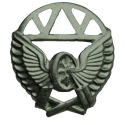 Эмблема петличная Железнодорожные войска, защитная, металл (пара)