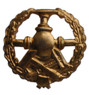Эмблема петличная Трубопроводные войска, золотая, металл (пара)
