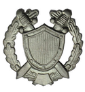 Эмблема петличная Юстиция, защитная, металл (пара)